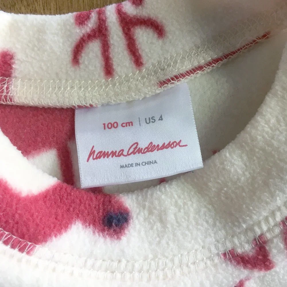 Hanna Andersson reindeer fleece 100